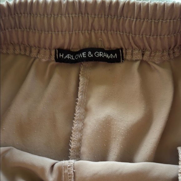 Harlowe & Graham Brown 3” Sleep Shorts Elastic Drawstring Waistband Sz M - Picture 2 of 8